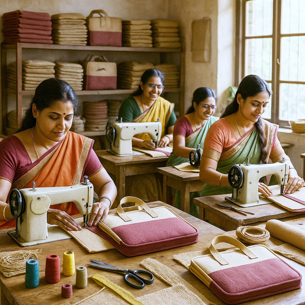 Jute Laptop Bag Making Process