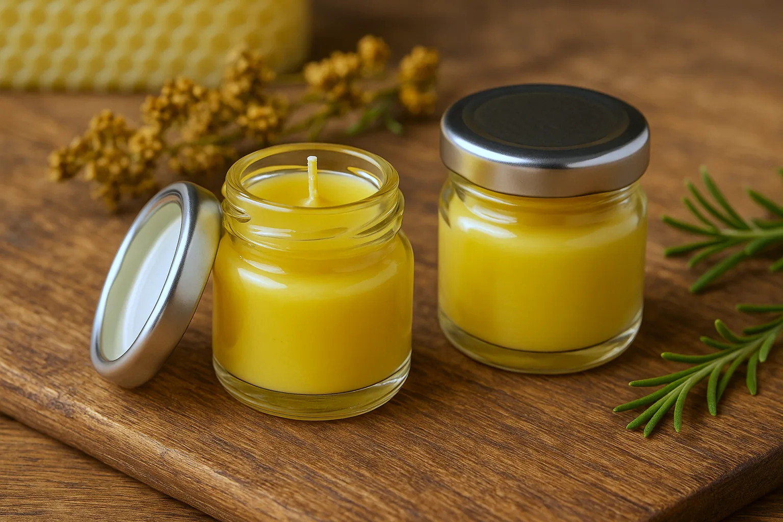 Beeswax Candles - Pack of 2